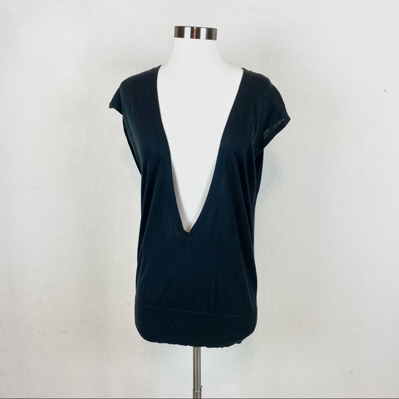 Ann Taylor LOFT Sweater Low Cut V-Neck Cotton - Picture 1 of 6